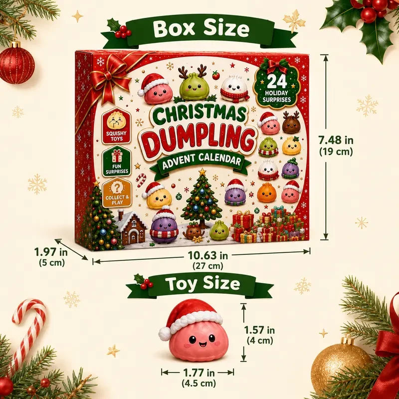 Christmas Dumpling Squishies Advent Calendar